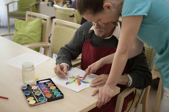 Kreativgruppen im Tageszentrum Baumgarten (Bild: FSW)